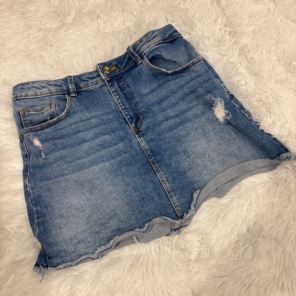 ZARA Kids Girls Jean Denim Skirt Size 11/12 Youth medium Wash